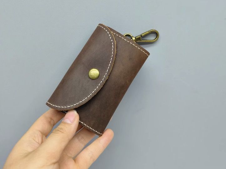 Кожаная ключница Lanvery С01-КТ-10202 Коричневая