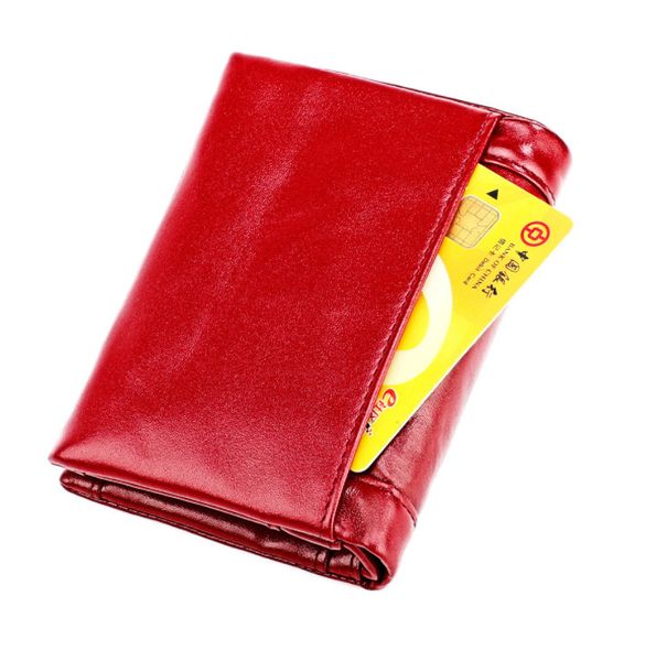 Шкіряний невеликий гаманець застібка на блискавці спереду А03-КТ-10223 Коричневий