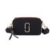 Модная сумка Якобс широкий ремешок на плечо с лого А-1708 Черная