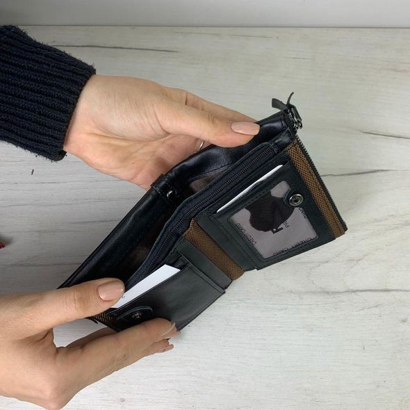Шкіряний міні гаманець "книжка" застібка на кнопці А03-КТ-10222 Бордовий