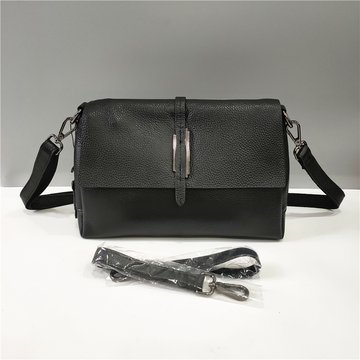 Кожаная сумка с прямым клапаном Moderna С01-КТ-399 Черный