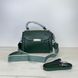 Кожаная небольшая сумка + молнии по бокам С02-КТ-321 Зеленая