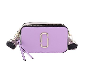Модная сумка Якобс широкий ремешок на плечо с лого А-1708 Фиолетовая