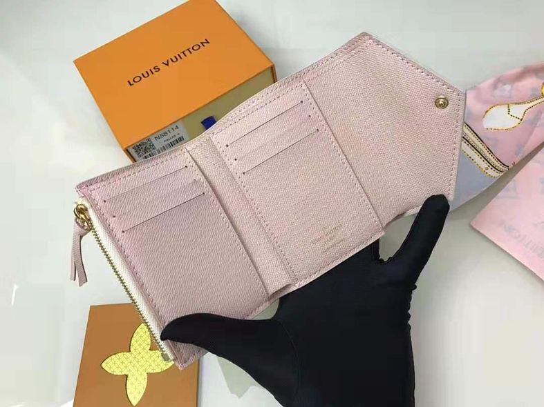 Міні гаманець люкс Луї Віттон + коробочка / забарвлення квадрат Білий