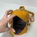 Стильний рюкзак міні з кишенею спереду стьобана структура 0558 Жовтий