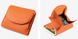 Міні шкіряний гаманець складаний з відділом для дрібниці А15-КТ-10263 Оранжевий