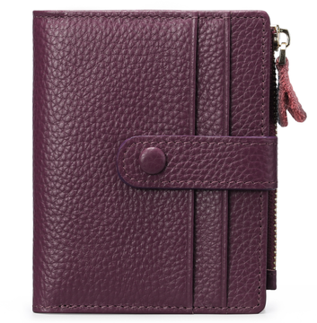Міні гаманець шкіряни книжечка з клапаном А18-КТ-10309 Фіолетовий