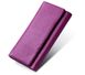 Большой кожаный кошелек с клапаном и карманом сзади А03-КТ-10254 Фиолетовый