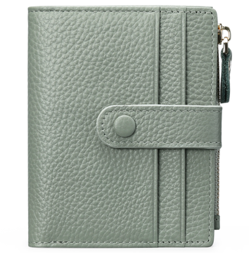 Міні гаманець шкіряни книжечка з клапаном А18-КТ-10309 Зелений