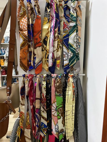 Палантин/платок для сумки разных цветов