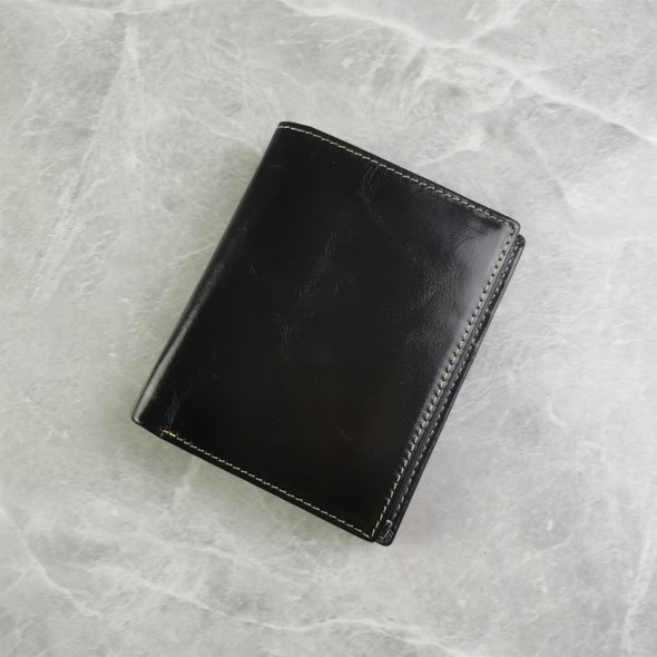 Шкіряний гаманець книжка гладка лакова шкіра С42-КТ-10275 Червоний