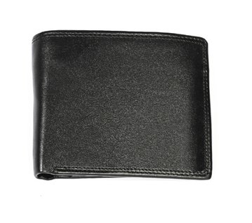 Кожаный небольшой мужской кошелек портмоне А03-КТ-10246 Черный