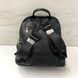 Шкіряний жіночий рюкзак з широким ременем на плече С101-КТ-2813 Чорний