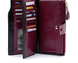 Большой кожаный кошелек портмоне много отделов А03-КТ-10221 Фуксия