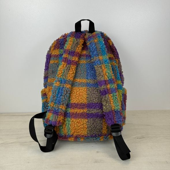 Стильный рюкзак искусственный мех 0585 Разноцветный