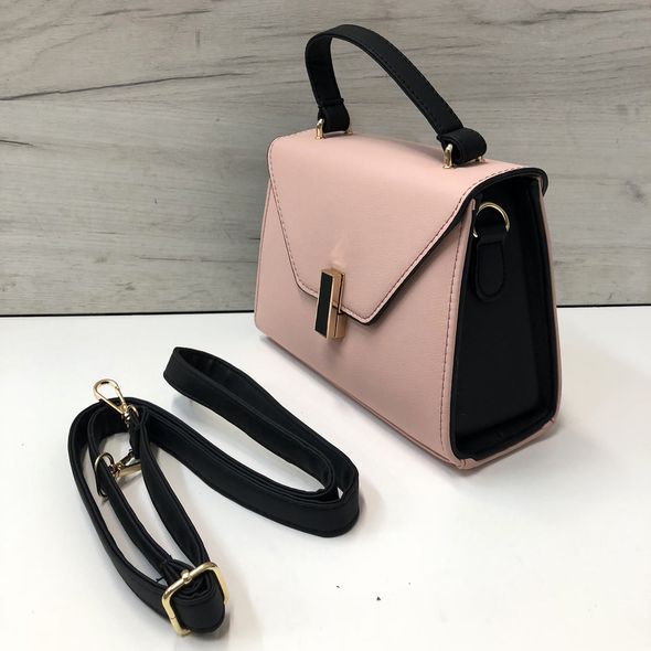 Модна сумочка у формі трапеції (0313-S) Рожевий