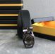 Кожаный ремень серебряная пряжка автомат ШК-00106 пояс Черный