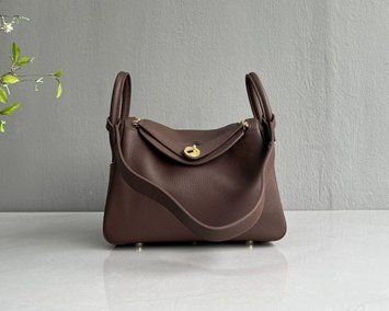 Женская кожаная сумка-саквояж 25см Lanvera-840-25 Шоколадная