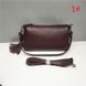 Кожаная сумка клатч трапеция с тремя отделами и ремешком на плечо С01-КТ-3043 Бордовая