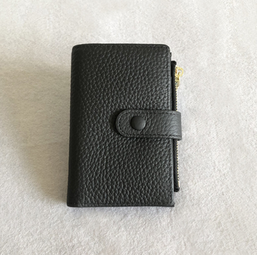 Шкіряний гаманець ключниця з відділом для монет КТ-10310 Чорний