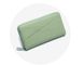 Великий шкіряний гаманець на блискавці з кишенею спереду А15-КТ-10261 Зелений