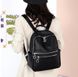 Модный городской рюкзак с двумя карманами спереди А05-0581 Черный