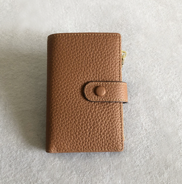 Шкіряний гаманець ключниця з відділом для монет КТ-10310 Коричневий