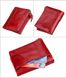 Кожаный мини кошелек "книжка" застежка на кнопке А03-КТ-10222 Красный