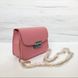 Стильная сумка клатч на цепочке в стиле фурла 0154 Розовый