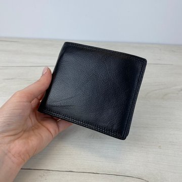 Класичний шкіряний гаманець книжка С70-КТ-10241 Чорний