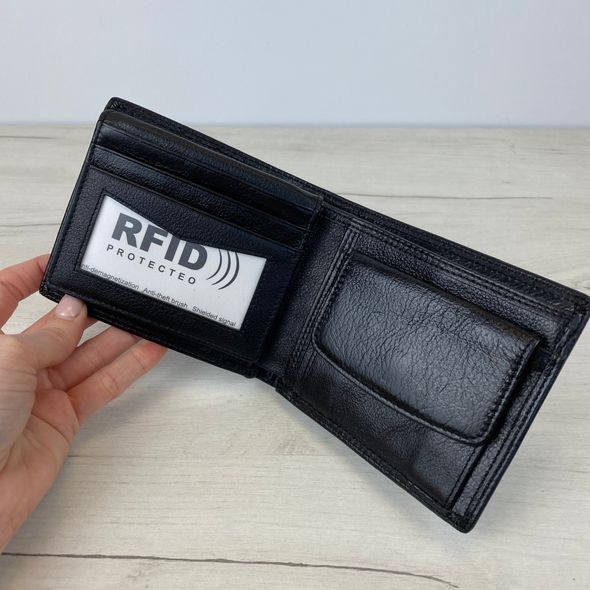 Класичний шкіряний гаманець книжка С70-КТ-10241 Чорний