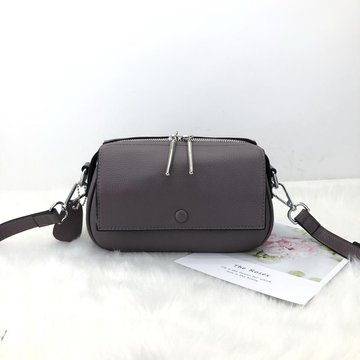 Женская кожаная сумка с двумя клапанами КТ-240 Фиолетовый