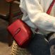 Міні шкіряна сумка клатч на два відділення С39-КТ-3067 Червона
