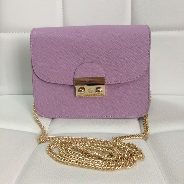 Стильная сумка клатч на цепочке в стиле фурла 0154 Фиолетовый