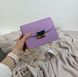 Стильна сумка клатч на ланцюжку в стилі фурла 0154 Фіолетова