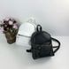 Мини стильный рюкзак фактура с разводами 0559 Черный