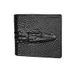 Шкіряний гаманець книжка під крокодила А03-КТ-10259 Чорний