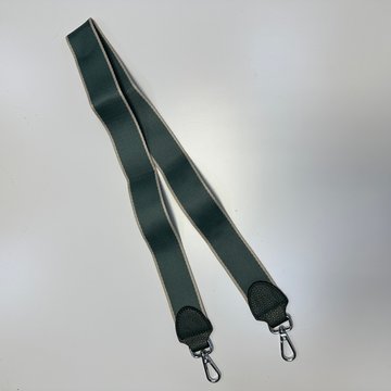 Ремінь для сумки, плечовий пояс, широкий текстильний ремінець на плече арт.1004-7 Зелений