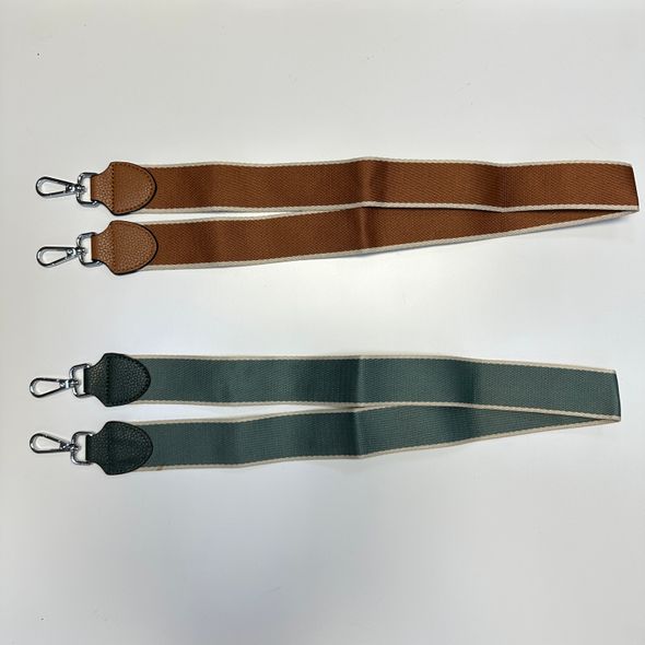 Ремінь для сумки, плечовий пояс, широкий текстильний ремінець на плече арт.1004-7 Зелений