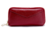 Шкіряний гаманець косметичка з ремінцем на руку А03-КТ-10218 Червоний