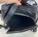 Шкіряний рюкзак з широким кольоровим ремінцем відкривається позаду КТ-2839 Чорний