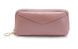 Шкіряний гаманець косметичка з ремінцем на руку А03-КТ-10218 Рожевий
