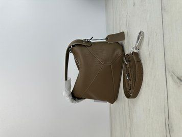 Сумка шкіряна з поворотною ручкою Lanvera с101-кт-4414 Коричнева