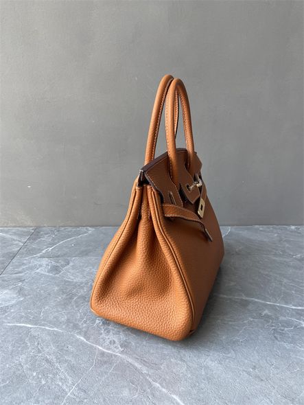 Кожаная женская сумка с двумя ручками 30см КТ-835-30 Коричневый