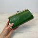 Великий шкіряний гаманець круглий гладка фактура А15-КТ-10268 Зелений