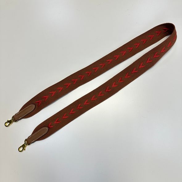 Ремень для сумки, плечевой пояс, широкий ремешок на плечо арт.1004-8 Бордовый