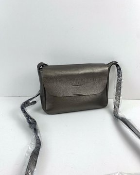 Жіноча невелика сумка шкіряна клатч з клапаном С01-КТ-276 Бронзова